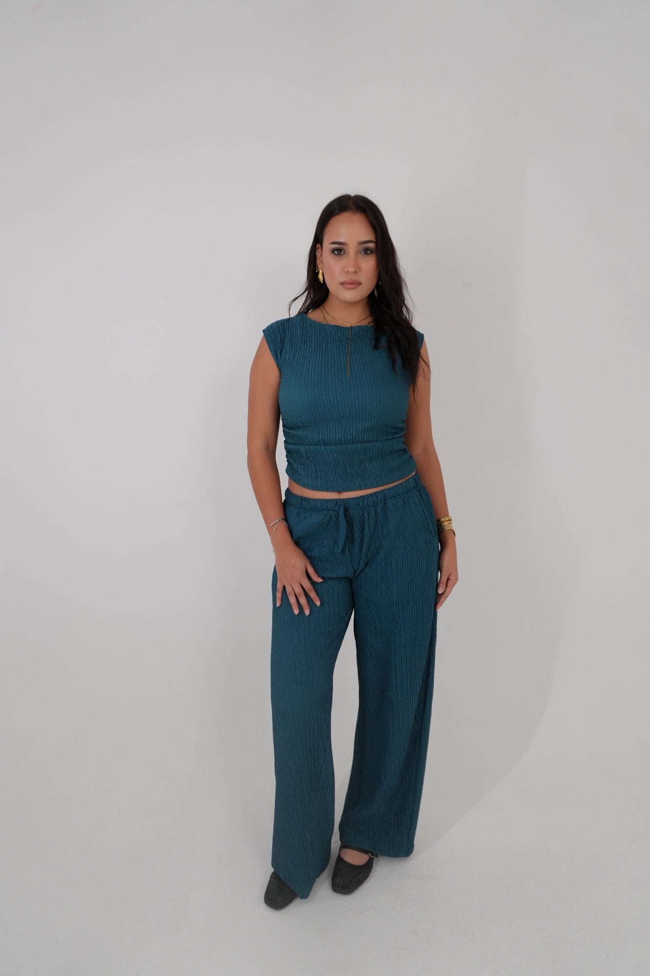 Petrol Blue Crunch Set