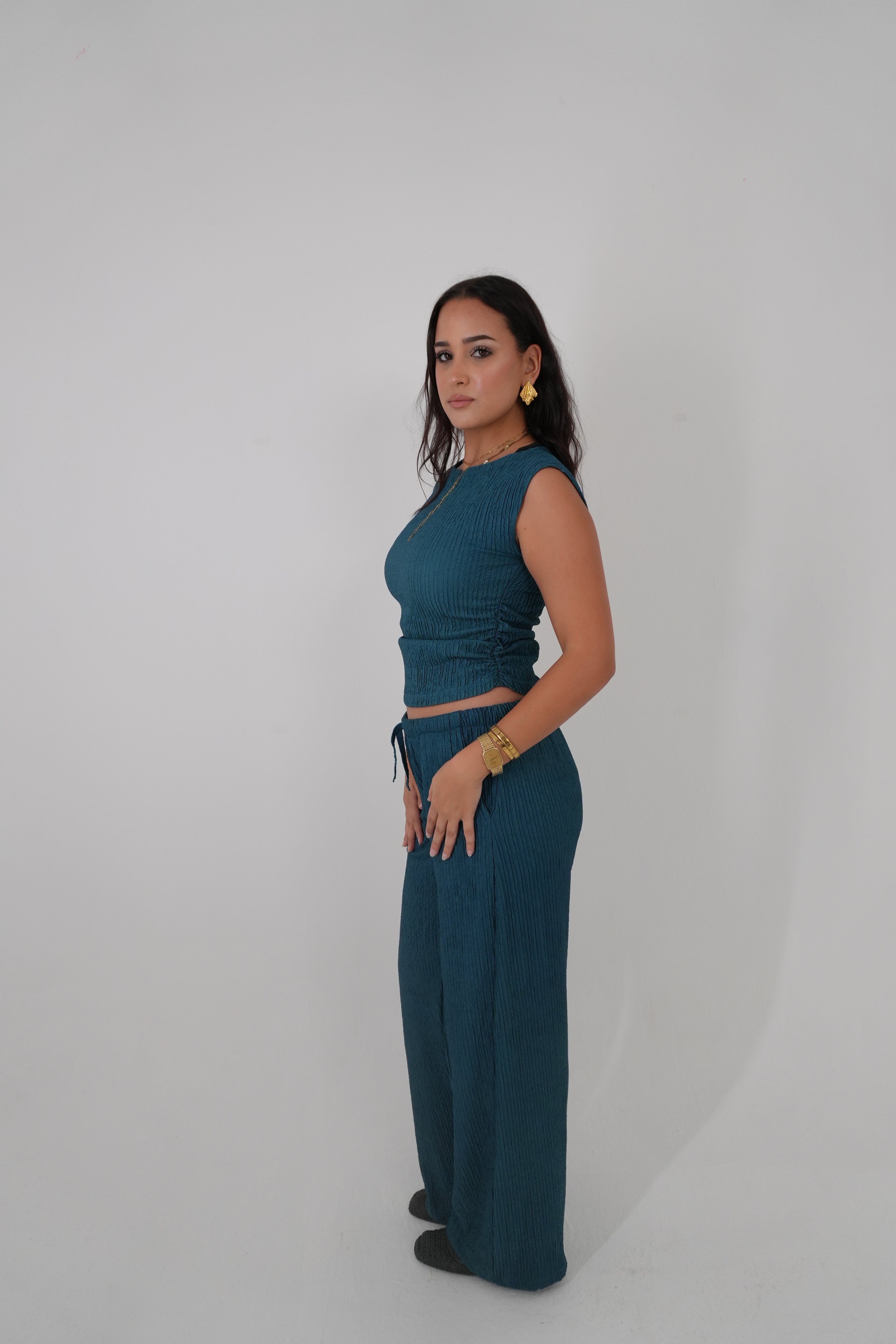 Petrol Blue Crunch Set