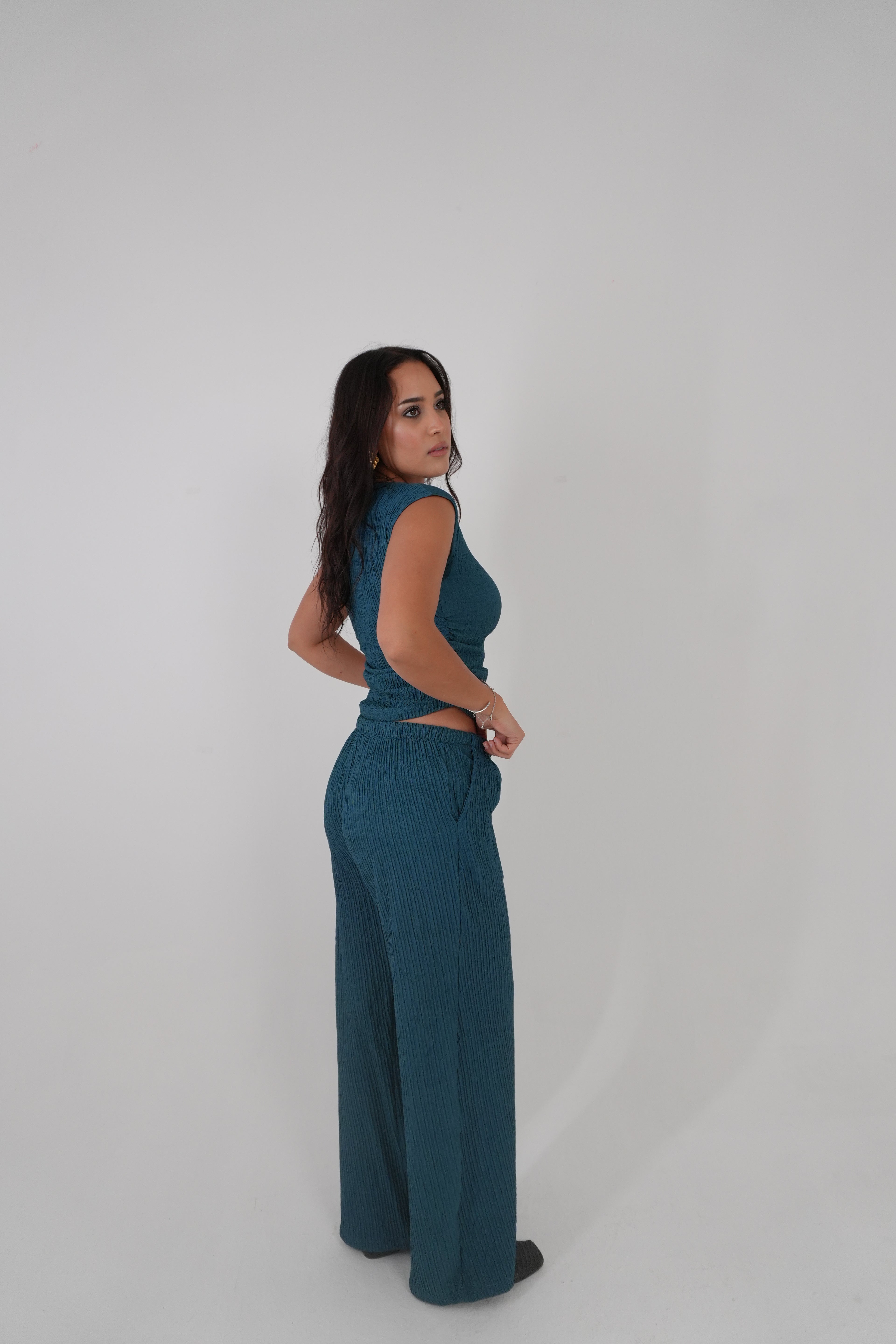 Petrol Blue Crunch Set