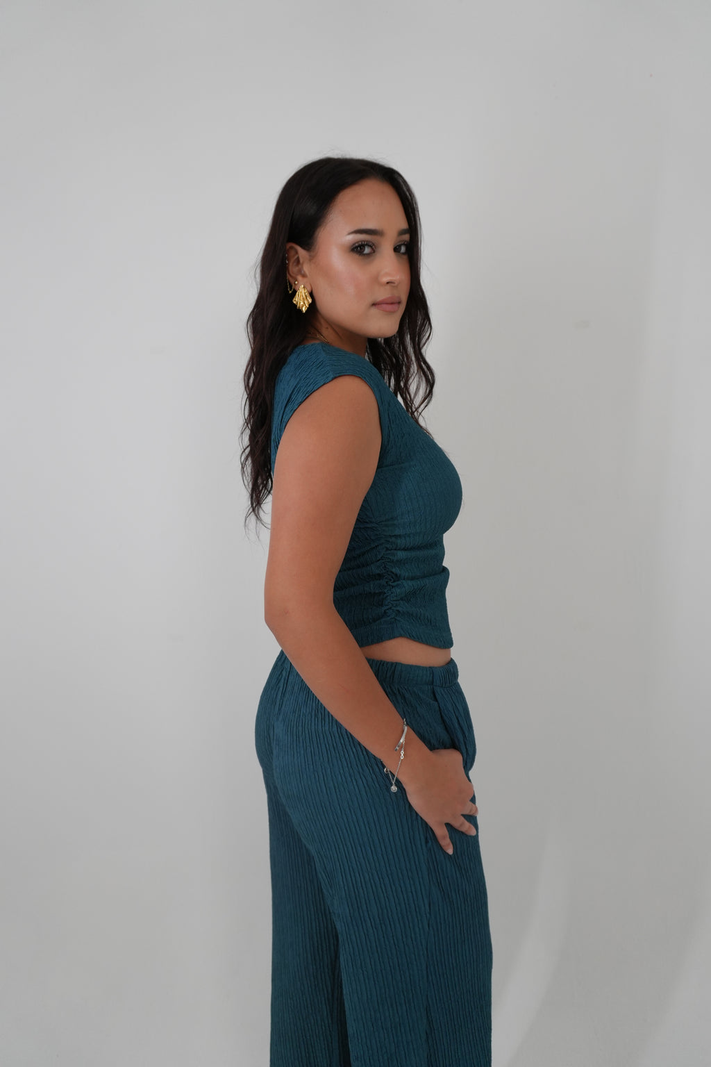 Petrol Blue Crunch Set