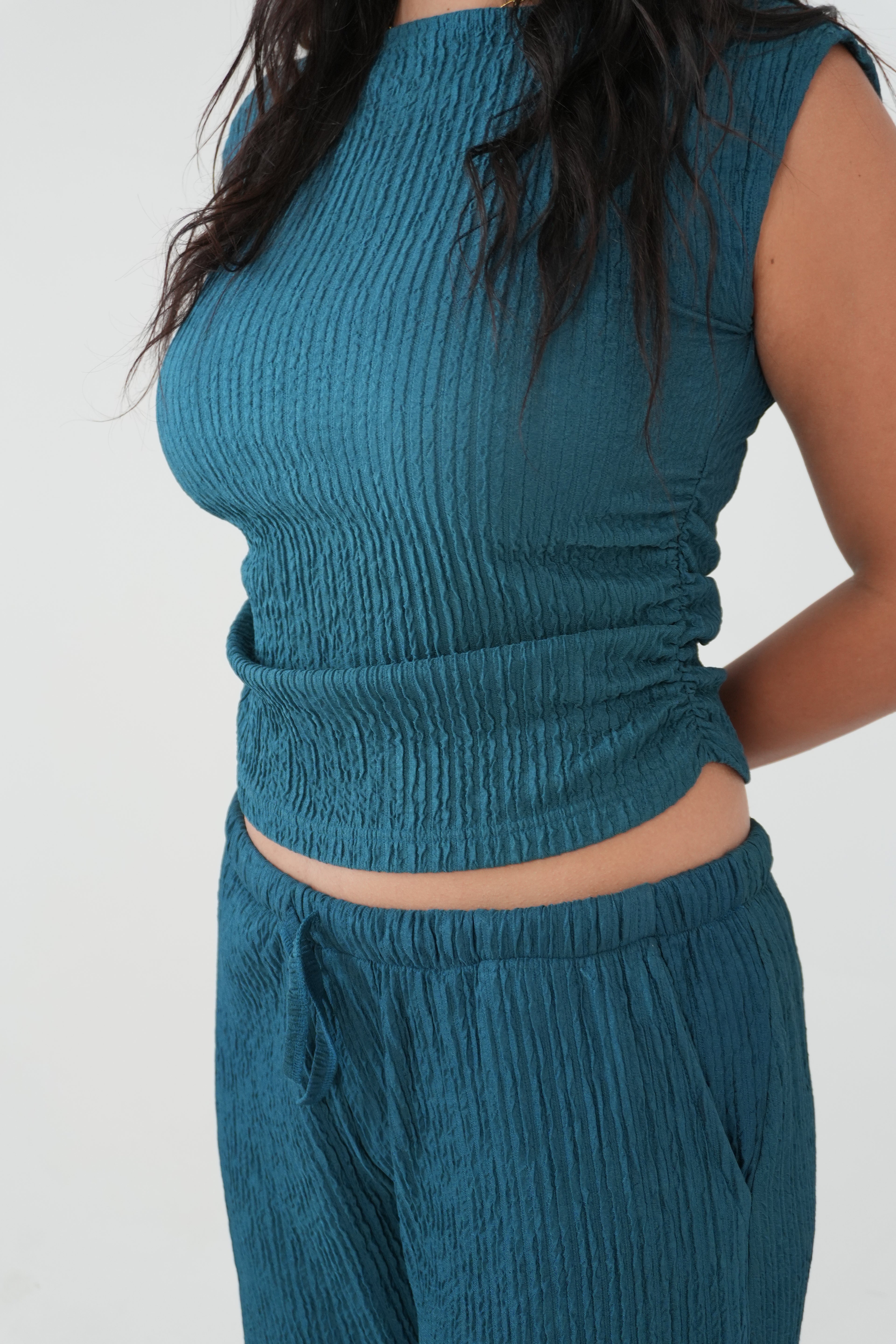 Petrol Blue Crunch Set